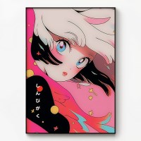 일러스트 포스터 감성 액자 일본 그림 소녀 A