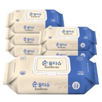 모나리자 순 점보 물티슈 캡형 70매 6개 점보물티슈 아기물티슈 와이