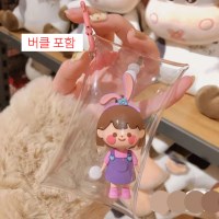 가챠 파우치 카라비너 키링 가챠즈메 일본 피규어 케이스 투명