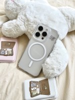 빈티지 로고 맥세이프 젤하드 케이스