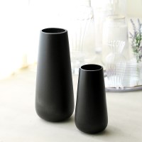 인테리어 화병 꽃꽂이 생화 조화 오브제 꽃병 실린더 모던블랙세라믹