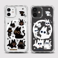 [범퍼맥세이프 고양이패턴]아이폰 맥세이프 케이스 갤럭시 아이폰15