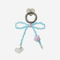 [키링앤톡]Aurora Sky Ribbon Beads Keyring&Tok