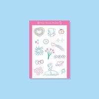 다이노 타투 스티커 (컬러)