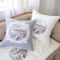 시원한 루이스 뜨왈 인견 쿠션 커버