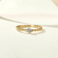 14k 18k 원큐빅 플라워 반지