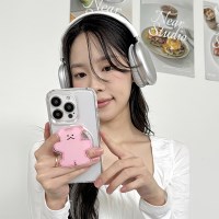 [T] 플라워 구미베어 아크릴 투명 맥세이프 스마트톡 단품