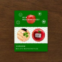 [트웬티쓰리룸] hi roommates! 미니 핀버튼 세트