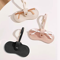 안경케이스 휴대용 선글라스보관함 가죽 보호 키링 가방걸이 파우치 