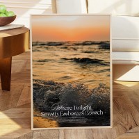 Sunset beach 선셋비치 종이포스터그림