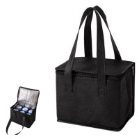 블랙 심플 보냉백 1개(사이즈 택1)