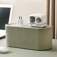 [클리어런스] 1+1 템바보드 인테리어 핸드폰 거치형 멀티탭 보관함