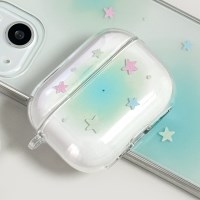 여름 별 Y2K 에어팟 프로 버즈 라이브 플러스 이어폰 하드 케이스