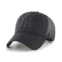 47브랜드 MLB모자 양키즈 블랙메쉬 블랙빅로고 스트럭처