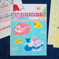 A3 리소 포스터 수영장