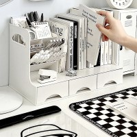 인싸템 서랍형 책꽂이 사무실 책상 정리 화이트