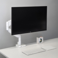 루나랩 모니터암 거치대 32인치 베사홀 하디 싱글 모니터암