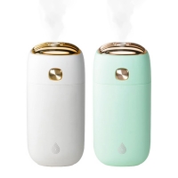 USB 미니가습기 조명 사무실 휴대용 차량용 초음파 가습기 2color