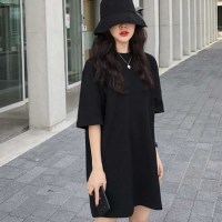 냉장고원피스 아이스 심플 쿨링 휴양지 쿨원피스 중년