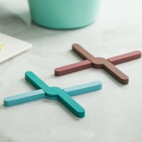 실리콘 접이식 X냄비받침 2color - 팟홀더