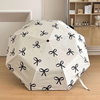 포비코 데일리 초경량 양우산 심플 리본 도트 우산 모던