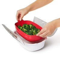 스팀 전자레인지 찜기 용기 전자레인지용기 P831-O