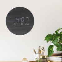 [월데코] 스마트클락 밝기 자동센서 LED벽시계 전자 벽걸이시계