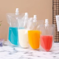 10개세트 투명 스파우트 음료 캡파우치 음료팩 P818-O