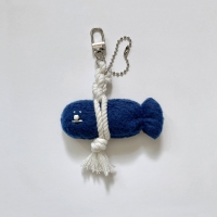 액막이 명태 북어 비숑 인형 키링_블루(Blue)