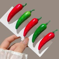 특이한 웃긴 쓸데없는 재밌는 헤어핀 집게핀 야채 킹받는 선물