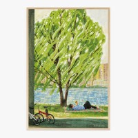 봄의 허밍, 아레아레아 작가 그림 캔버스 일러스트액자