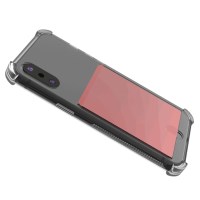 아이폰 XS MAX 케이스 투명 카드 수납 젤리
