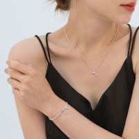 925 실버 SILVER 법정 순은 행운 행복 럭키 데일리 돌핀 팔찌