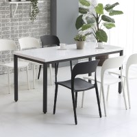 스틸 테이블 식탁 데스크 160cm P00000IT