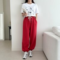 여성 꾸안꾸 헤러드 에어 벌룬 조거 팬츠 바지