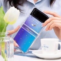 갤럭시Z플립6 달빛별빛 메탈 파츠 힌지커버 젤하드 케이스