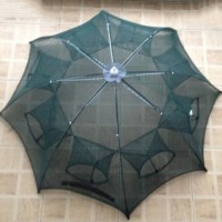 휴대간편 접이식 우산형 8구 원터치 통발