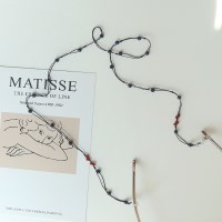 핸드메이드 라피스라줄리 원석 매듭 안경줄 목걸이 스트랩