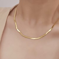 여성 액세서리 스텐 뱀줄 목걸이(알러지방지)