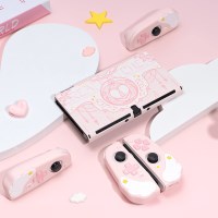 닌텐도 스위치 oled 핑크풀 다크엔젤 TPU 풀케이스 파우치