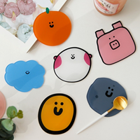 카페 귀여운 아크릴 티코스터 커피잔 머그 컵받침 테이블 캐릭터 코