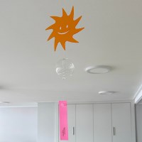 햇살이 가득한 풍경 유리종 모빌