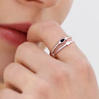 925 실버 SILVER 법정 순은 트윈 반지