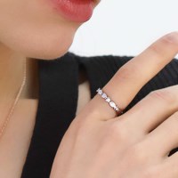 925 실버 SILVER 법정 순은 럭키비 반지