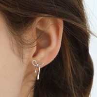 925 실버 SILVER 법정 순은 발레코어 귀걸이
