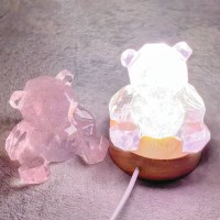 크리스탈베어 LED 무드등 감성 인테리어 오브제 조명