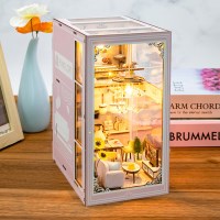 DIY 책꽂이 미니어처 핑크 복층 오피스텔