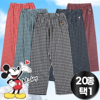 디즈니 미키마우스 미니언즈 스누피 체크 파자마 잠옷