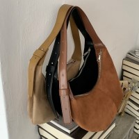 [가을] 비노 스웨이드 반달백 숄더백 크로스백 3 color