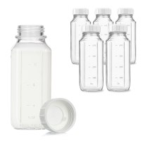 미르 사각 밀폐 갤런 눈금 유리병 500ml 6P 예쁜유리병 주스병